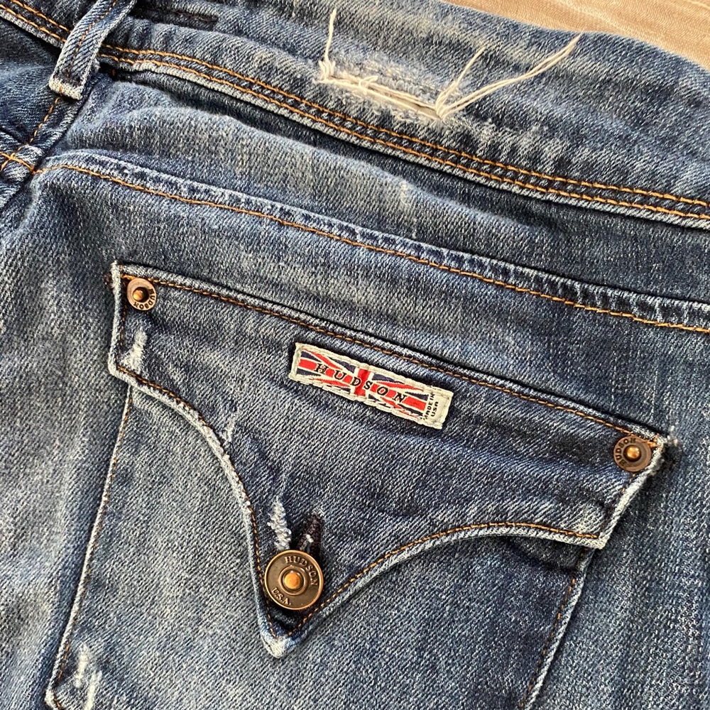 Hudson Collin Mid Rise Skinny Jeans W422DHK